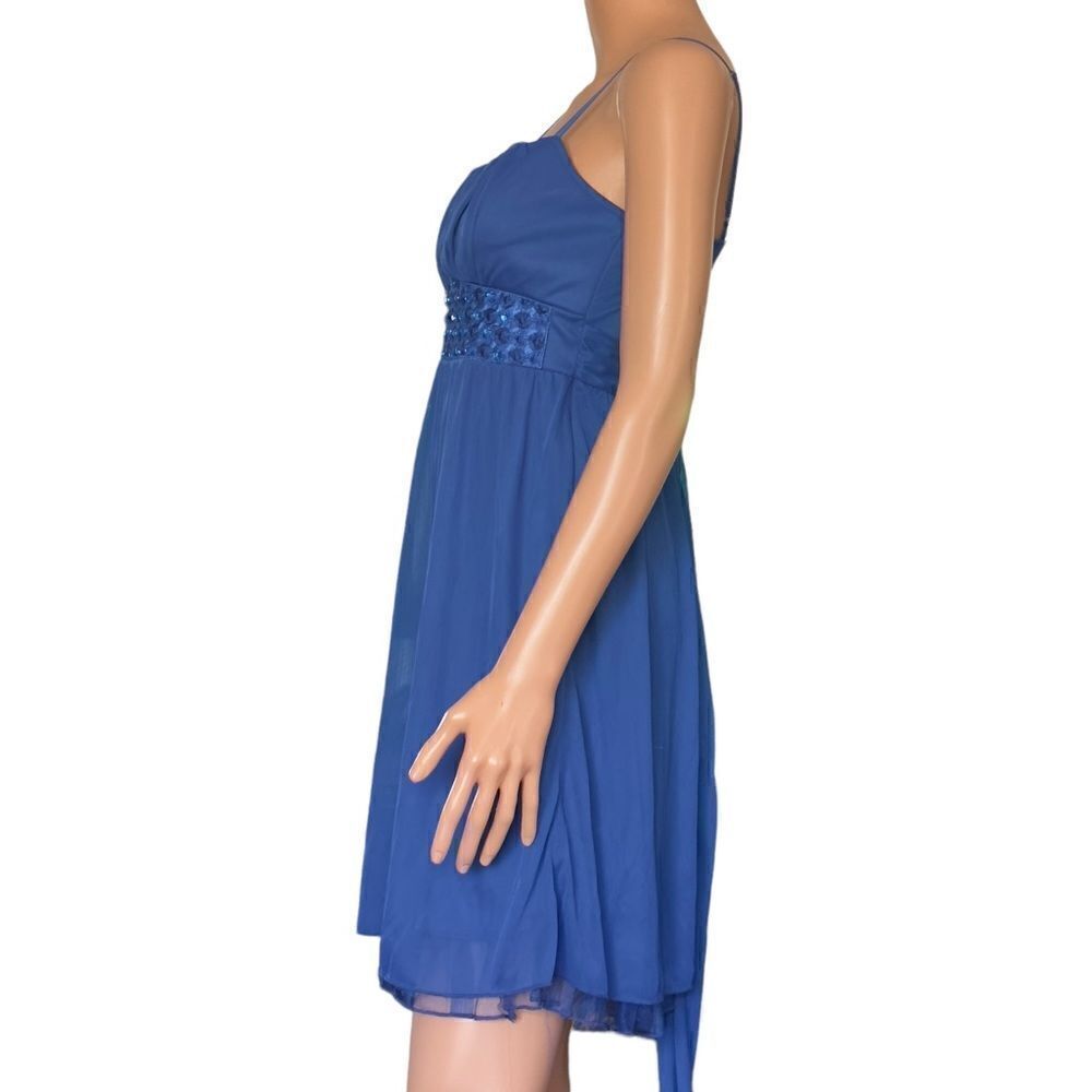 Ruby Rox Royal Blue Mesh-Like Spaghetti Strap Dre… - image 2